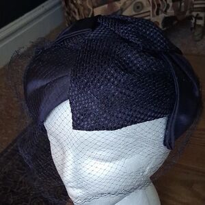 Stoney Clover Lane Blue Veil Fancy Hat